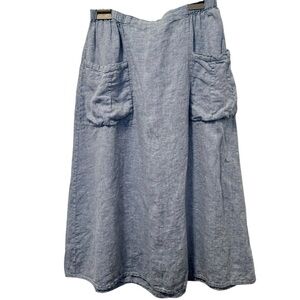 Flax Blue Maxi Skirt